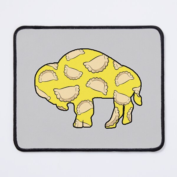 Item preview, Buffalo Pierogi Silhouette - Yellow designed and sold by bamatt30.
