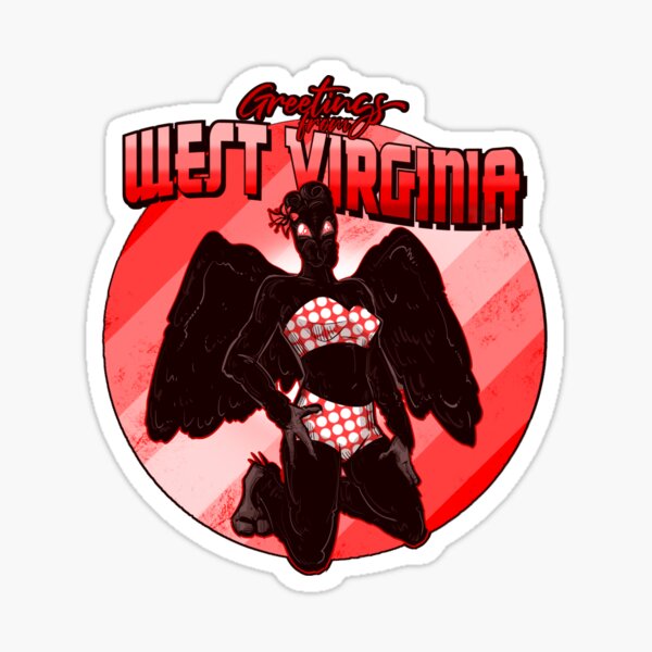 Pinup Cryptid West Virginia Sticker
