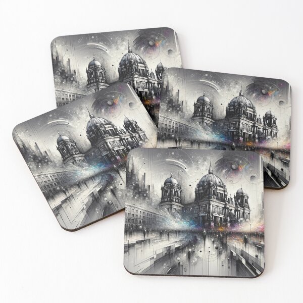 Item preview, Berlin's Historic Heartbeat: Nightfall's Monochrome Magic designed and sold by leyfinder.