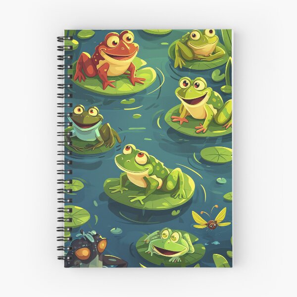 Item preview, Cheerful Lily Pad Frogs designed and sold by cute-animals99.