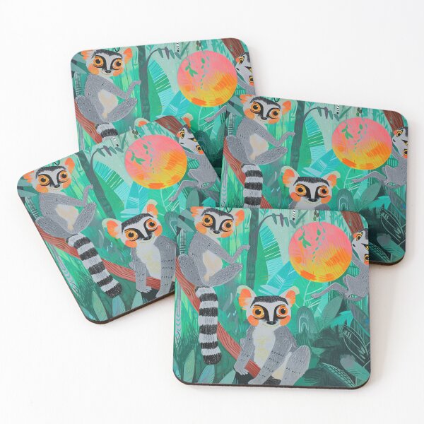 Item preview, Jungle Disco Lemurs designed and sold by cute-animals99.