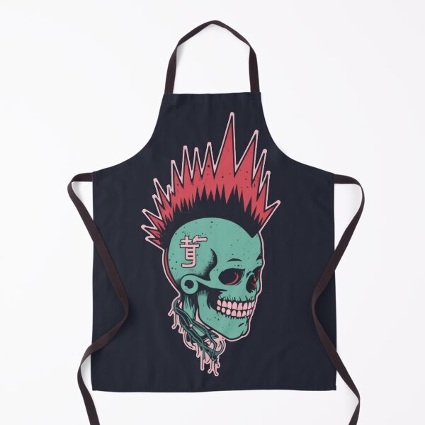 Item preview, Punk Skull with Mohawk designed and sold by ArtCraftLab.