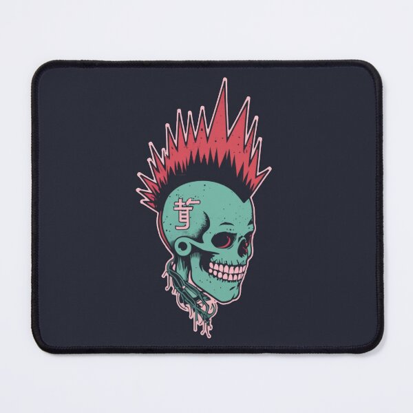 Item preview, Punk Skull with Mohawk designed and sold by ArtCraftLab.
