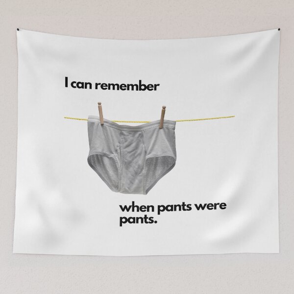 Item preview, I can remember when pants were pants. designed and sold by DontKnowMuch.
