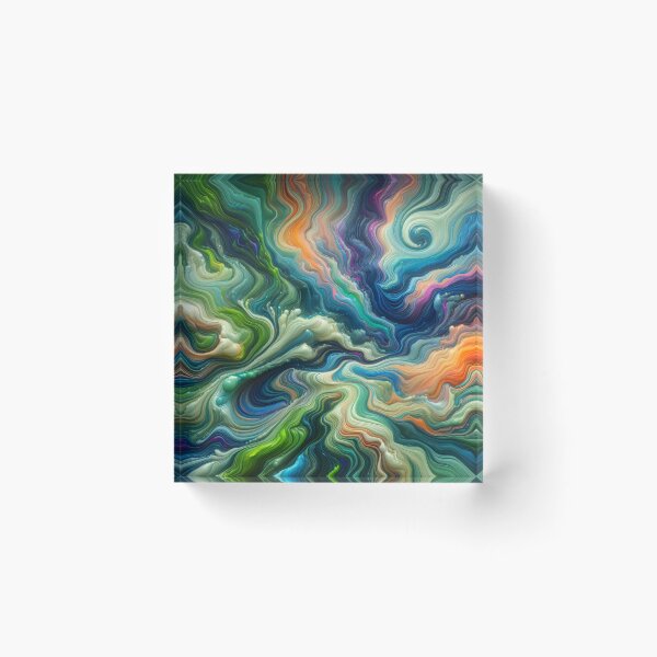 Item preview, WAVES AND RIPPLES OF ABSTRACT COLOUR designed and sold by lovingtouch.