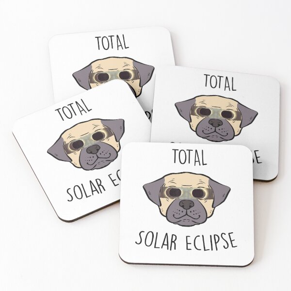Item preview, Solar Eclipse Funny dog puppy with glasses designed and sold by BHMARTS.