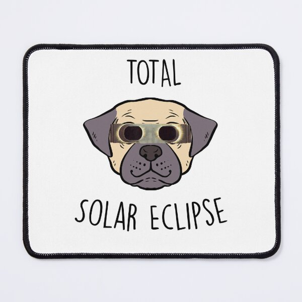 Item preview, Solar Eclipse Funny dog puppy with glasses designed and sold by BHMARTS.