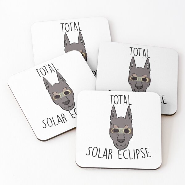 Item preview, Solar Eclipse Funny dog puppy with glasses designed and sold by BHMARTS.