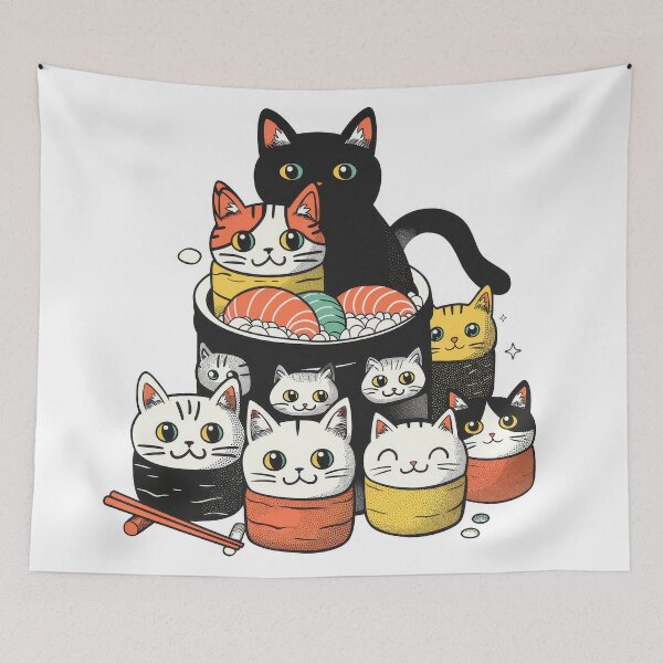 Item preview, Sushi Cats designed and sold by Birb-Merch.