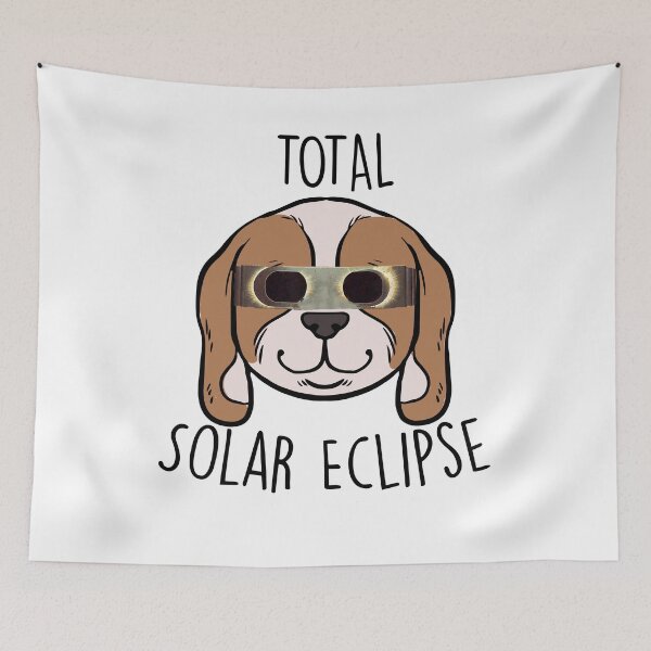 Item preview, Solar Eclipse Funny dog with glasses designed and sold by BHMARTS.