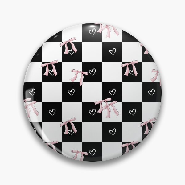 Item preview, Classic checkered pattern with girly pink bows designed and sold by milyblooms.