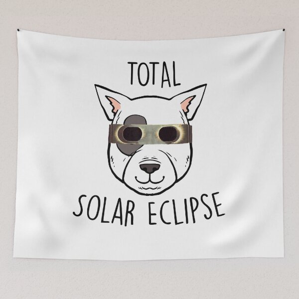 Item preview, Solar Eclipse Funny dog with glasses designed and sold by BHMARTS.