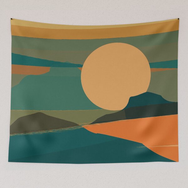 Item preview, High Sierra Mountain View Geometric designed and sold by Sharon Schwalbe.