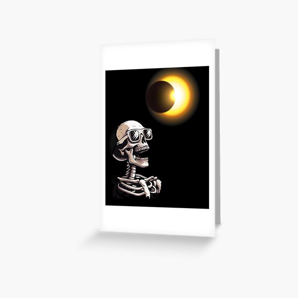 Item preview, skeleton Solar Eclipse viewing Lovers designed and sold by BHMARTS.