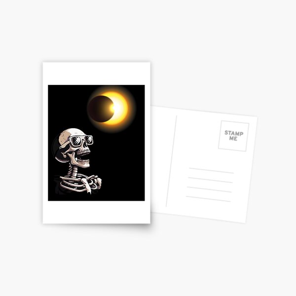 Item preview, skeleton Solar Eclipse viewing Lovers designed and sold by BHMARTS.