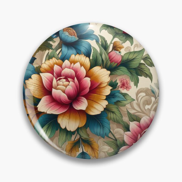 Item preview, Botanical Symphony Rich Hues in Floral Tapestry Artwork designed and sold by ArtComixHaven.