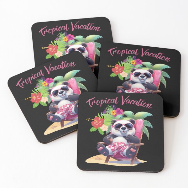 Item preview, Colorful Panda Tropical Vacation designed and sold by AlienOccupation.