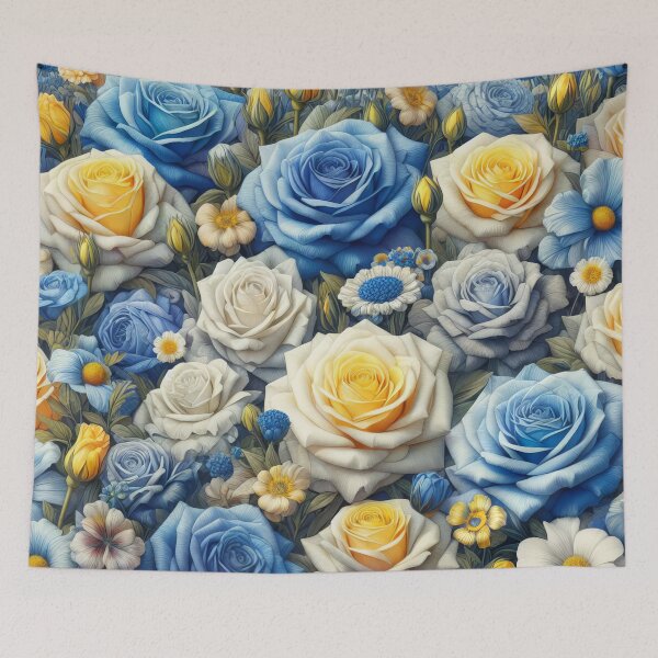 Item preview, Sapphire and Gold The Royal Bloom Collection Unveiled designed and sold by ArtComixHaven.