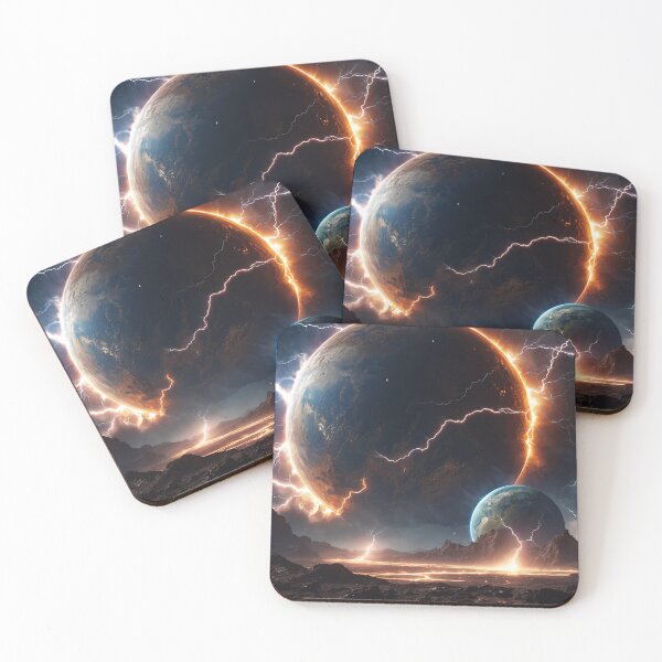 Item preview, Planets collide in a giant impact designed and sold by Marcu Ioachim.
