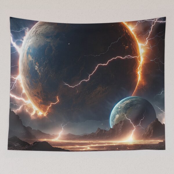 Item preview, Planets collide in a giant impact designed and sold by Marcu Ioachim.