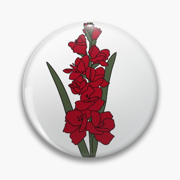 Artikelvorschau, Gladiolenblume - Rot entworfen und verkauft von emlowery17.