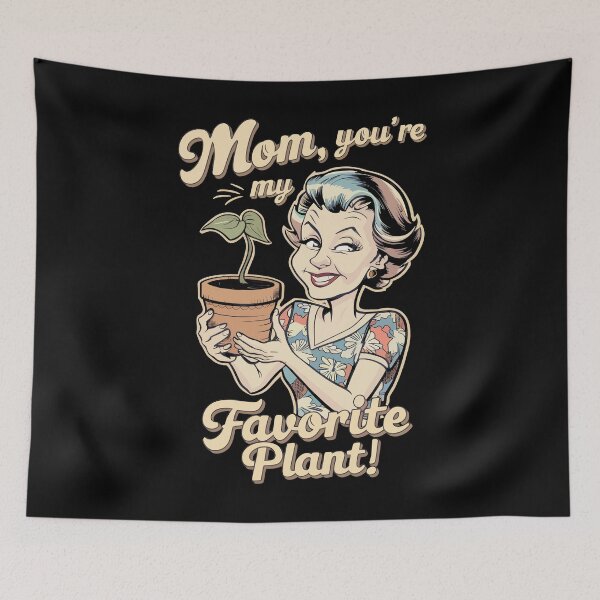 Artikelvorschau, Muttertag Mama, du bist meine Lieblingspflanze Geschenk für Mama entworfen und verkauft von Quirky Shirts.
