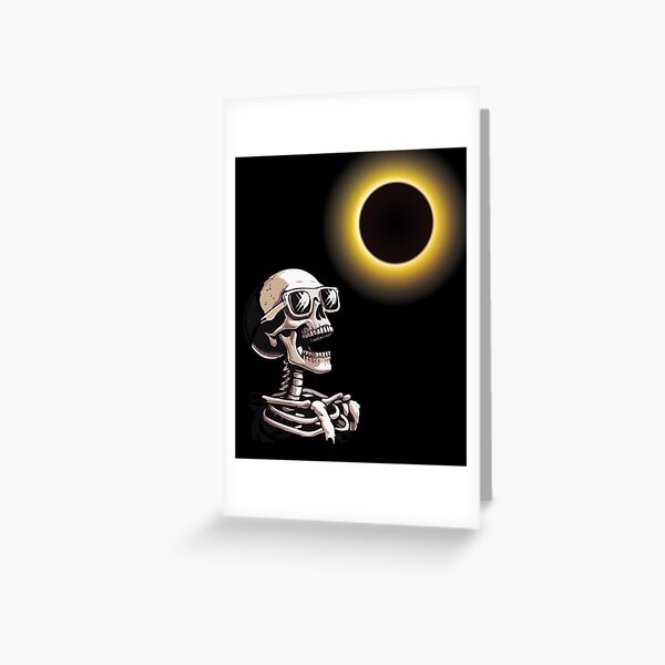 Item preview, skeleton Solar Eclipse viewing Lovers designed and sold by BHMARTS.
