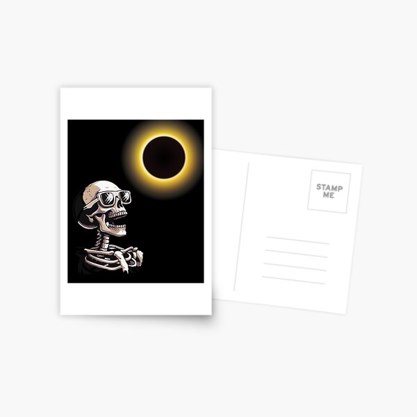 Item preview, skeleton Solar Eclipse viewing Lovers designed and sold by BHMARTS.