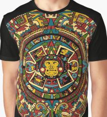 Aztec Mayan Calendar Graphic T-Shirt