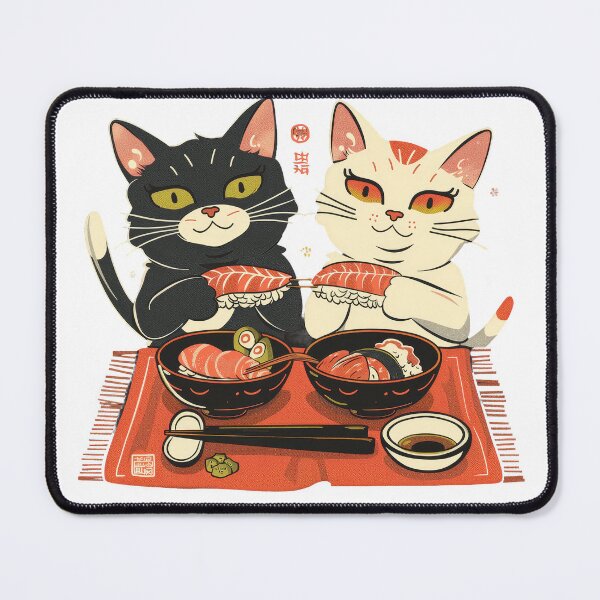 Item preview, Cats Eating Sushi designed and sold by Birb-Merch.