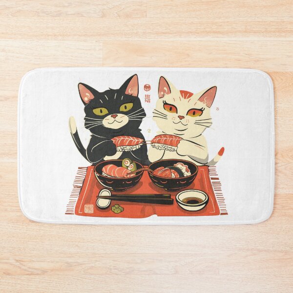 Item preview, Cats Eating Sushi designed and sold by Birb-Merch.