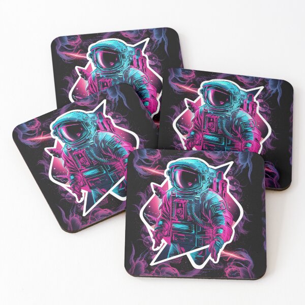 Item preview, Astronaut in Space Neon Colors designed and sold by karsad.