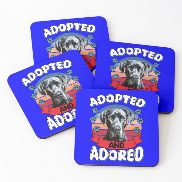 Item preview, Great Dane Dog Owner Design Adopted And Adored Design designed and sold by fantasticdesign.