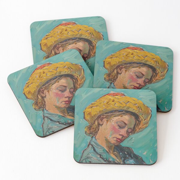 Item preview, Belgian woman | Painting in the style of Vincent van Gogh designed and sold by ComicsFactory.