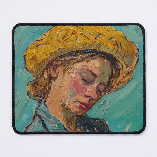 Item preview, Belgian woman | Painting in the style of Vincent van Gogh designed and sold by ComicsFactory.
