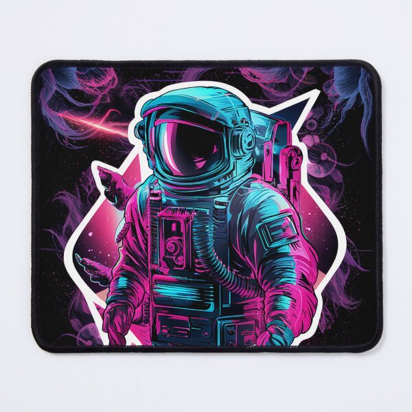 Item preview, Astronaut in Space Neon Colors designed and sold by karsad.