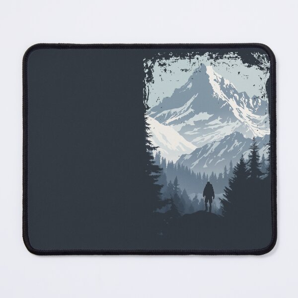 Item preview, Hiking in the Snowy Mountains designed and sold by RR-Arts.
