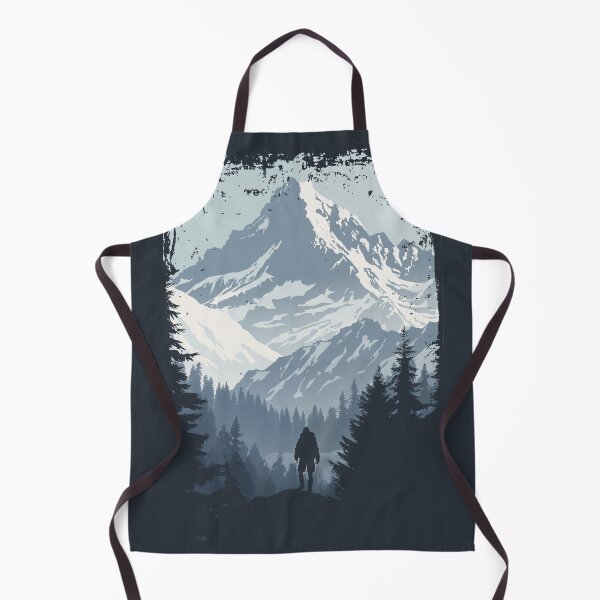 Item preview, Hiking in the Snowy Mountains designed and sold by RR-Arts.