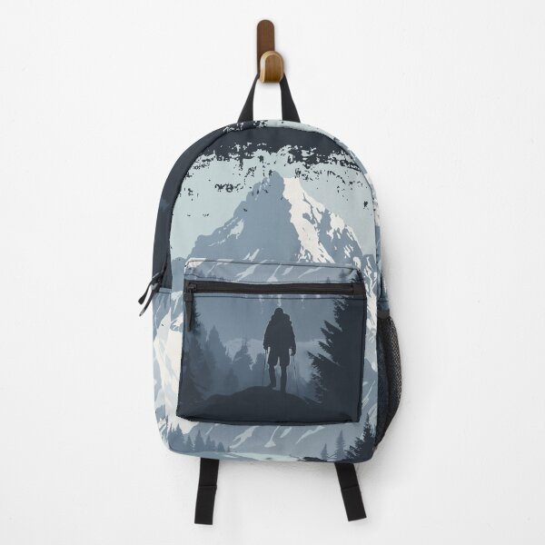 Item preview, Hiking in the Snowy Mountains designed and sold by RR-Arts.