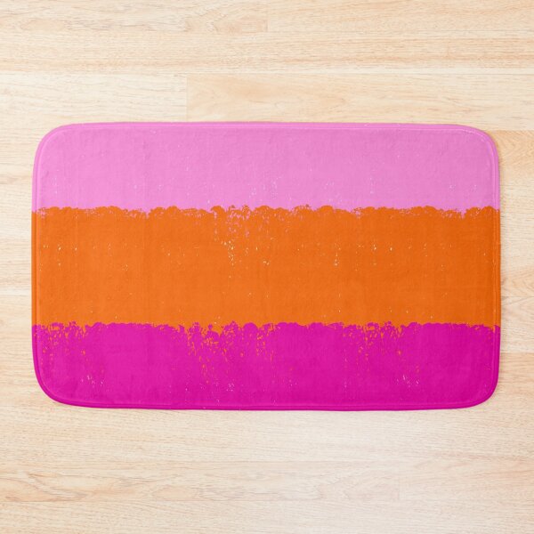 Item preview, Pink and Orange Painterly Wide Stripes designed and sold by OneThreeSix.