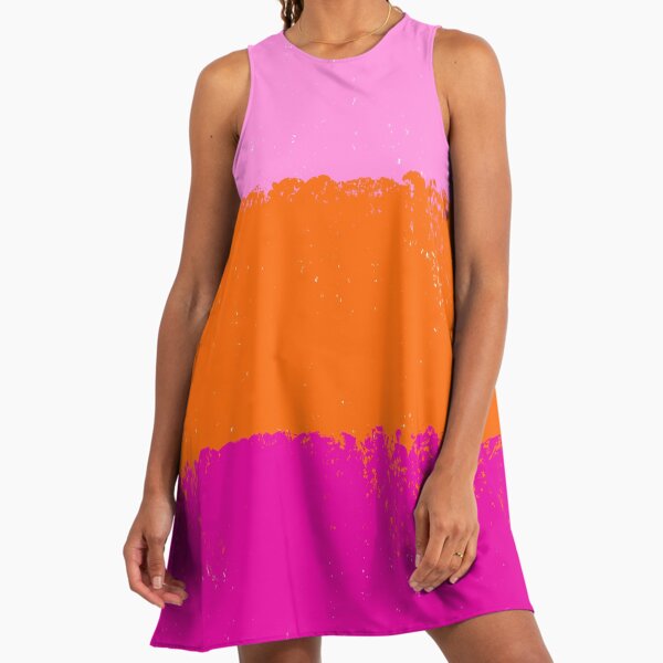 strapless open back dress Pink/Orange Print Long Slv Midi – Peacocks & Pearls Lexington
