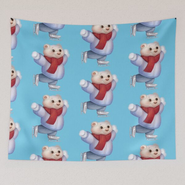 Item preview, Skating Polar Bear designed and sold by ElenaMentes.