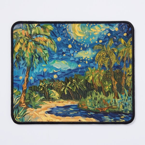 Item preview, Belizean landscape | Painting in the style of Vincent van Gogh designed and sold by ComicsFactory.
