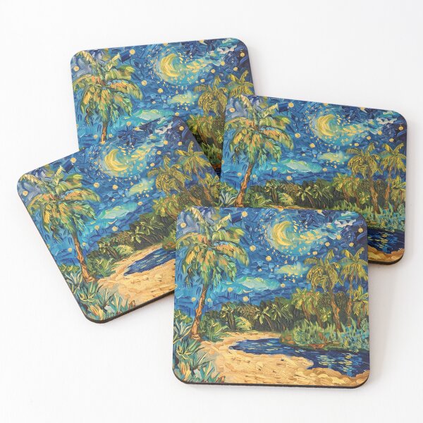 Item preview, Belizean landscape | Painting in the style of Vincent van Gogh designed and sold by ComicsFactory.