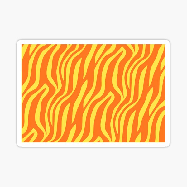 Aperçu de l'œuvre Motif zèbre orange et jaune créée et vendue par compositionD.