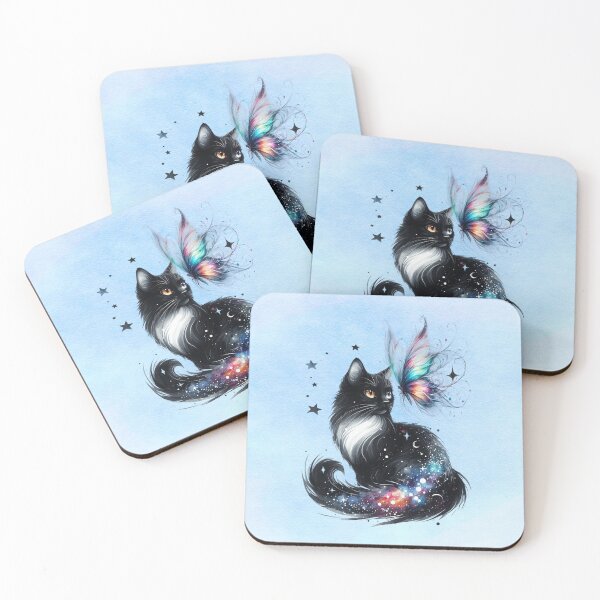 Item preview, The Black Cat and Magical Butterly: Whispers of Enchantment designed and sold by MysticOzzy.
