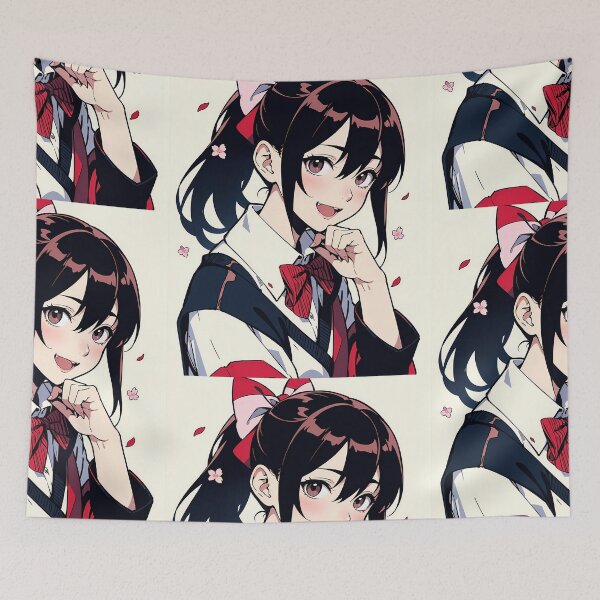 Item preview, Charming Anime Schoolgirl designed and sold by PixiAnime.