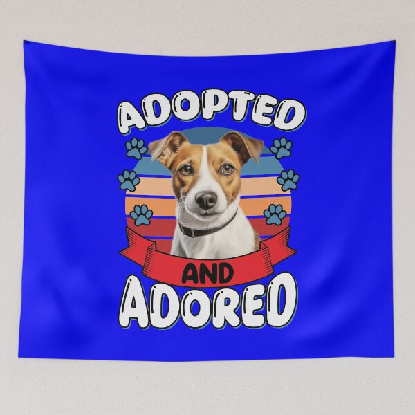 Item preview, Jack Russell Dog Owner Design Adopted And Adored Art Design designed and sold by fantasticdesign.
