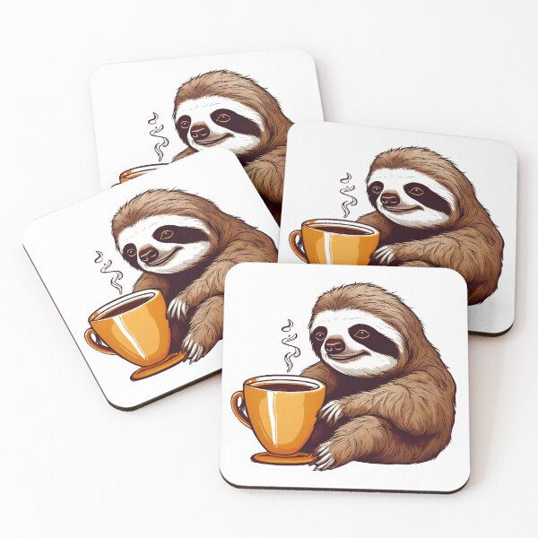 Item preview, Coffee Cuddles with Sloth 5 designed and sold by Tom-Johnson.
