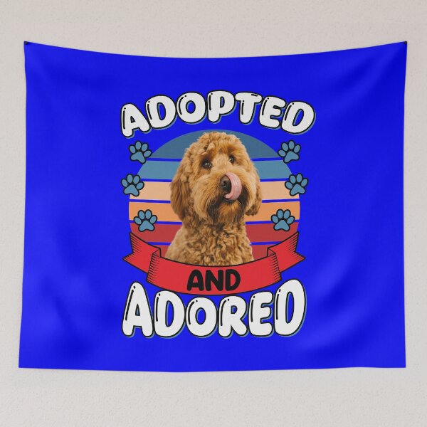 Item preview, Labradoodle Dog Owner Design Adopted And Adored Art Design designed and sold by fantasticdesign.
